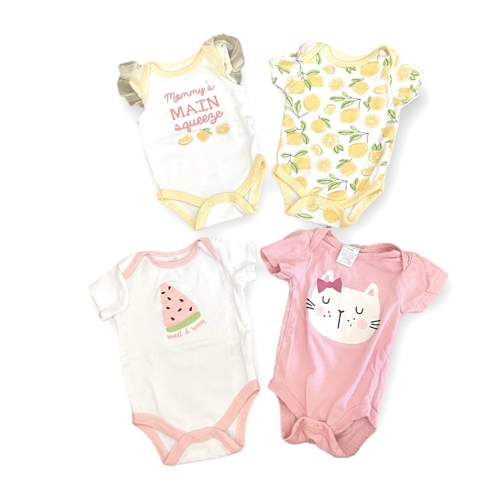 Baby Girl Onesie lot bundle 4 pieces